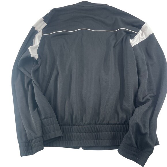 Umbro Black & White Full-Zip Track Jacket Large Polyester - Picture 5 of 5